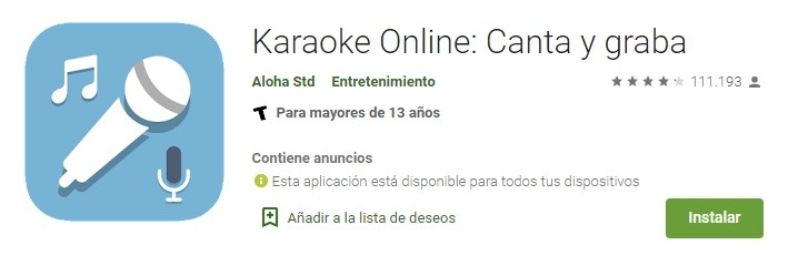 4.- Karaoke Online canta y graba