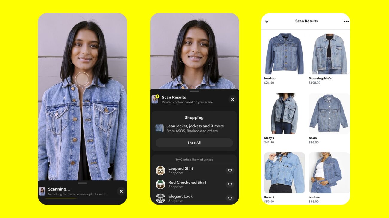 Conoce la innovación de Snapchat para probarte ropa con R.A antes de comprarla