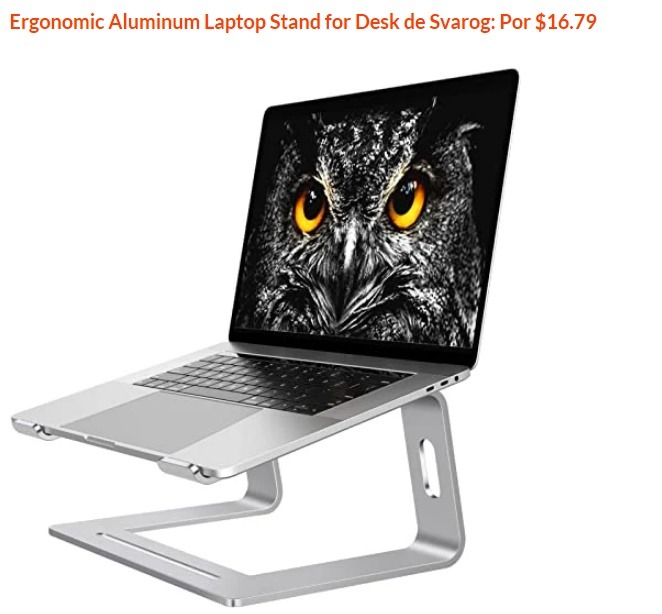 ergonomic aluminium laptop